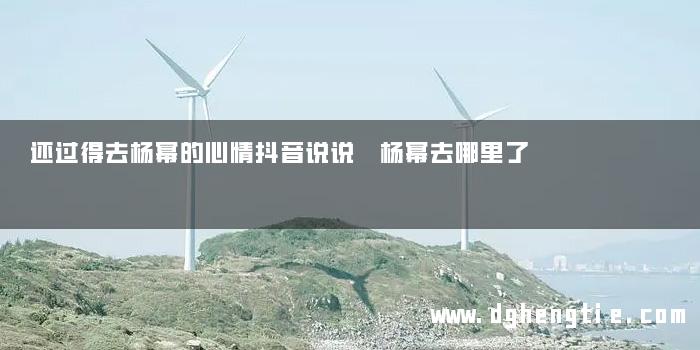 还过得去杨幂的心情抖音说说 杨幂去哪里了